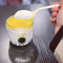 7 TEA - The coconut pudding with mango - it's very good but doesn't come with any actual fruit as advertised - only a very sweet jelly.