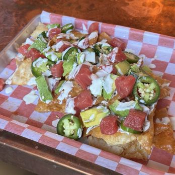 Brooks Street Boathouse - Ahi poke nachos - Seafood Near Me - Bend, Oregon Brooks Street Boathouse - Ahi poke nachos - Seafood Near Me - Bend, Oregon
