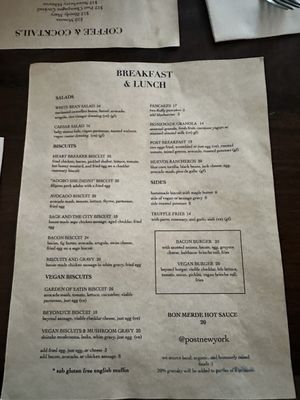 Menu photo 2 POST New York, NY