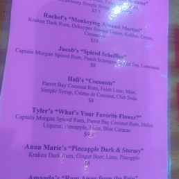 Drink specials as of April 29.