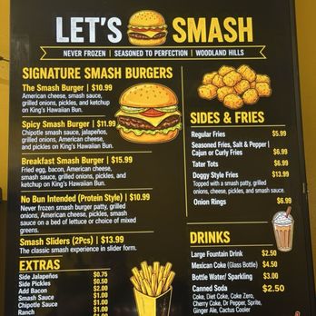 Lets Smash - Menu - Burgers Near Me - Los Angeles, California