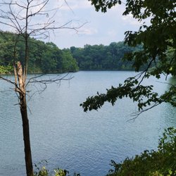 Wolf Run State Park - Lake view from campgrounds