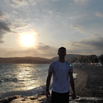 Promenade des Anglais - Clayton Cohn @ sunrise on the beach on Promenade des Anglais - Local Flavor Near Me - Nice, 06 Promenade des Anglais - Clayton Cohn @ sunrise on the beach on Promenade des Anglais - Local Flavor Near Me - Nice, 06