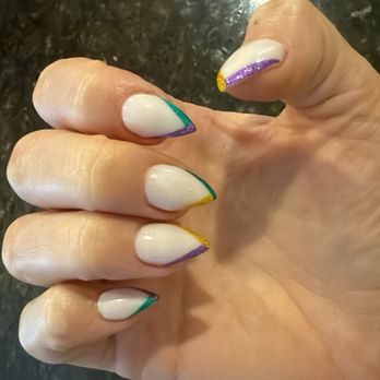 Luxurie Shade - Mardi Gras mani - Nail Salons Near Me - Harahan, Louisiana Luxurie Shade - Mardi Gras mani - Nail Salons Near Me - Harahan, Louisiana