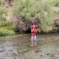 The lovely "warm" Owens River.