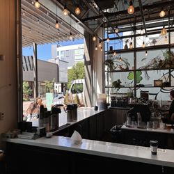 Aviano Coffee - Drink counter and outdoor patio