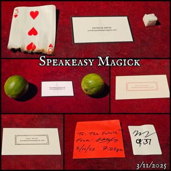 Speakeasy Magick - 5 magicians visited our table. Amazing tricks!! - Performing Arts Near Me - New York, New York Speakeasy Magick - 5 magicians visited our table. Amazing tricks!! - Performing Arts Near Me - New York, New York