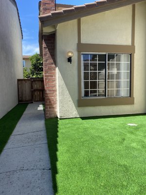 Before & After - Turf Installation - Removed old landscaping and added in turf! Allow us to make your house a Home! Before & After - Turf Installation - Removed old landscaping and added in turf! Allow us to make your house a Home!