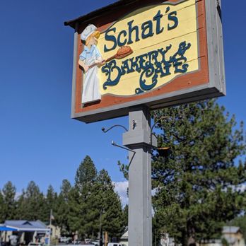 Shea Schat's - Signage that caught my eye and lead me to pull over lol - Bakeries Near Me - Mammoth Lakes, California