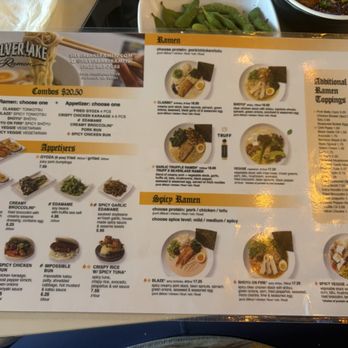 Silverlake Ramen - menu - Ramen Near Me - Downey, California Silverlake Ramen - menu - Ramen Near Me - Downey, California