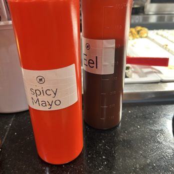 Chow's Country Buffet - Spicy may & Eel sauce for the sushi! - Buffets Near Me - Titusville, Florida
