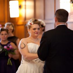 The Art Of Beauty - This is me during the ceremony, see how natural she made me look!!