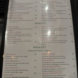 Angolo antipasti ,insalata & pizza menu. Angolo antipasti ,insalata & pizza menu.
