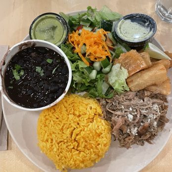 Black Bean Deli - Havana pork platter with yucca instead of maduros - Cuban Near Me - Orlando, Florida Black Bean Deli - Havana pork platter with yucca instead of maduros - Cuban Near Me - Orlando, Florida