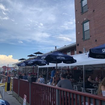 Gilbert's Chowder House - Outdoor seating that's sort of near the water. - Seafood Near Me - Portland, Maine