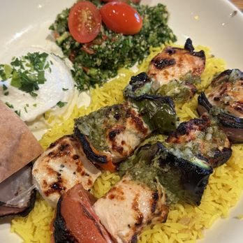 Dish N Dash - Milpitas - Chicken Kebob w/rice, garlic dip and tabouli. + lavash - Middle Eastern Near Me - Milpitas, California Dish N Dash - Milpitas - Chicken Kebob w/rice, garlic dip and tabouli. + lavash - Middle Eastern Near Me - Milpitas, California