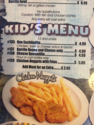 Menu photo 7 Chapala Mexican Restaurant Brentwood, CA