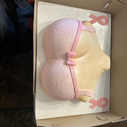 Specialty Cake to Celebrate Beating Breast Cancer, Baker's discretion, only asked for the pink ribbon