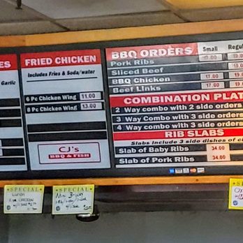 CJ's BBQ & Fish - Menu - Barbeque Near Me - Vallejo, California CJ's BBQ & Fish - Menu - Barbeque Near Me - Vallejo, California