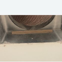 Mynd Property Management Reno - The air vent in the middle of my hallway. The door is gone because there is no place to attach it