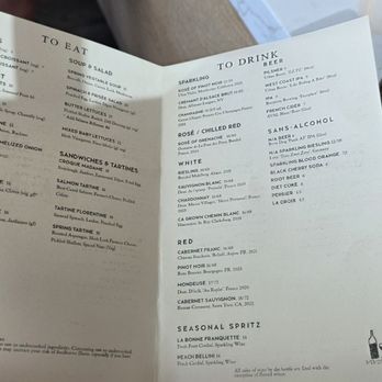 Franquette - Menu - 3/14/26 - Wine Bars Near Me - West Sacramento, California Franquette - Menu - 3/14/26 - Wine Bars Near Me - West Sacramento, California