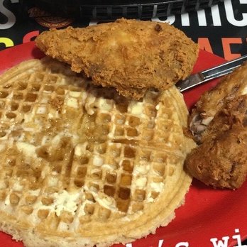 Randys Chicken And Waffles - Half the Evelyn (2 waffles and half a bird) - Soul Food Near Me - Lancaster, California Randys Chicken And Waffles - Half the Evelyn (2 waffles and half a bird) - Soul Food Near Me - Lancaster, California