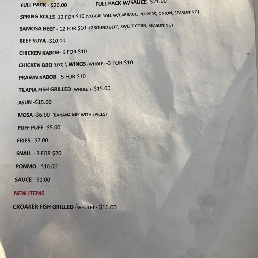 HoneyKaz Small Chops - Menu - African Near Me - Houston, Texas