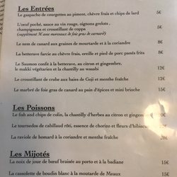 Chez Madeleine - Menus menus !
