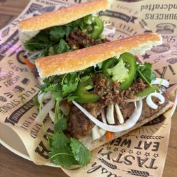 #3A. Lemongass Grilled Pork Sandwich / Bánh Mì Heo Xã #3A. Lemongass Grilled Pork Sandwich / Bánh Mì Heo Xã