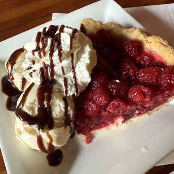 The Ridge Inn Restaurant - Raspberry pie made with homegrown raspberries! Loved it!!! - American Near Me - Laurelville, Ohio The Ridge Inn Restaurant - Raspberry pie made with homegrown raspberries! Loved it!!! - American Near Me - Laurelville, Ohio