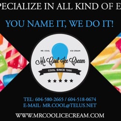 Mr Cool Ice Cream Office 778-298-2665