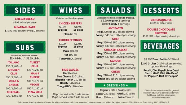Menu photo 1 Marco's Pizza Frisco, TX Menu photo 1 Marco's Pizza Frisco, TX