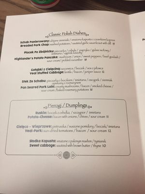 Tradycja Polish Fusion Cuisine by null