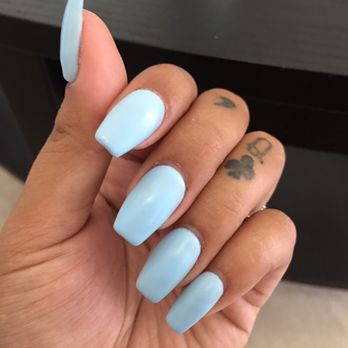 Your Nails & Spa - Perfect short coffin nails by Richard - Nail Salons Near Me - Phoenix, Arizona