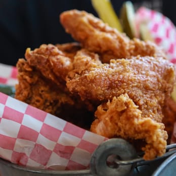 Lucy's Fried Chicken - Bucket of chicken - New American Near Me - Austin, Texas Lucy's Fried Chicken - Bucket of chicken - New American Near Me - Austin, Texas