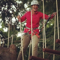 Deep Forest Challenge - Monkey bridge at Point Defiance Zoo