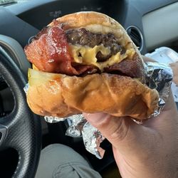 Cook Out - Western burger with cheese.