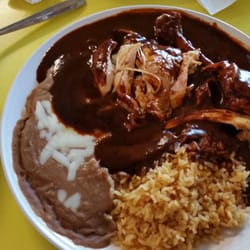 Los Cuates Latin Store - Chicken smothered in mole.