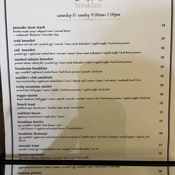 Fat Maddie's Blackhawk - Menus - New American Near Me - Blackhawk, California