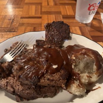 The Bunkhouse Bar and Grill - Burnt meatloaf with dried out mash potatoes! - Bars Near Me - Cheyenne, Wyoming The Bunkhouse Bar and Grill - Burnt meatloaf with dried out mash potatoes! - Bars Near Me - Cheyenne, Wyoming