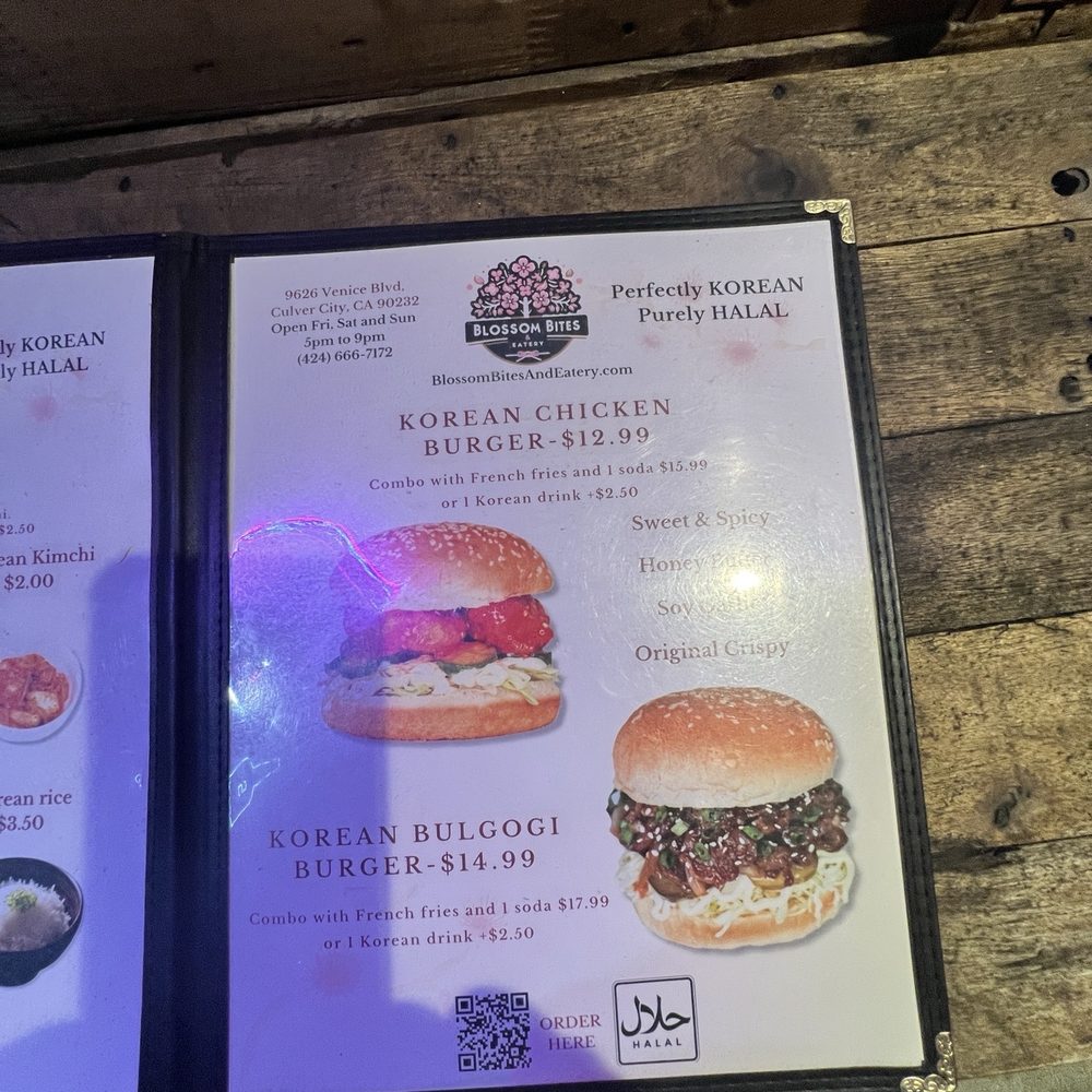 Blossom Bites & Eatery - Menu - Halal Near Me - Culver City, California
