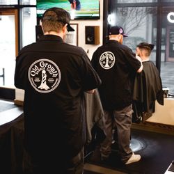 Old Growth Barber Shop - Barbers working