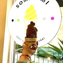 Soft serve ube with nutella filling Soft serve ube with nutella filling