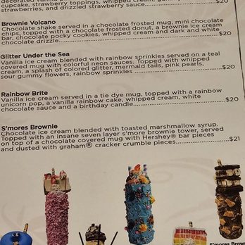 Sugar Factory - Queens - Dessert Drinks Menu - Desserts Near Me - Jamaica, New York