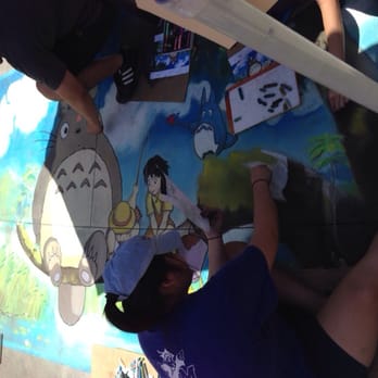 Pasadena Chalk Festival - Totoro. - Festivals Near Me - Pasadena, California