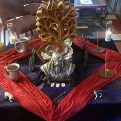 Logan Light Center Spiritual Healing and Training - The first in our Honoring the Divine Masculine Series, this altar is honoring the Norse god Odin.