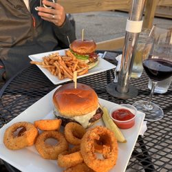 McQuade's Pub and Grill - California burger and mushroom Swiss burger