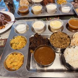 Amma's Kitchen - Goat lunch, Pomfret Fish Red Fry
