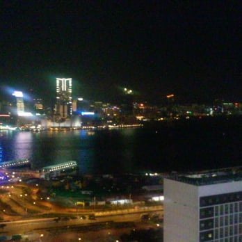 Sevva - View of TST from Central - Desserts Near Me - Hong Kong, HK