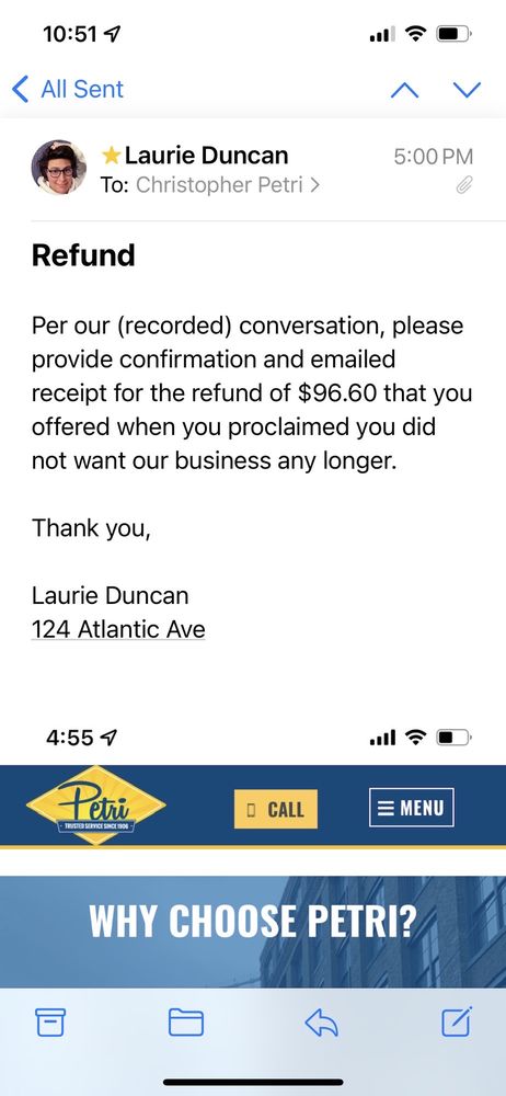 Slide of Petri Plumbing, Heating, Cooling & Drain Cleaning